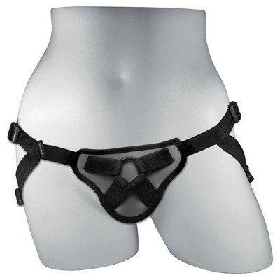 Труси для страпона Sportsheets - Entry Level Strap-On Waterproof Black, можна в душі або ванні