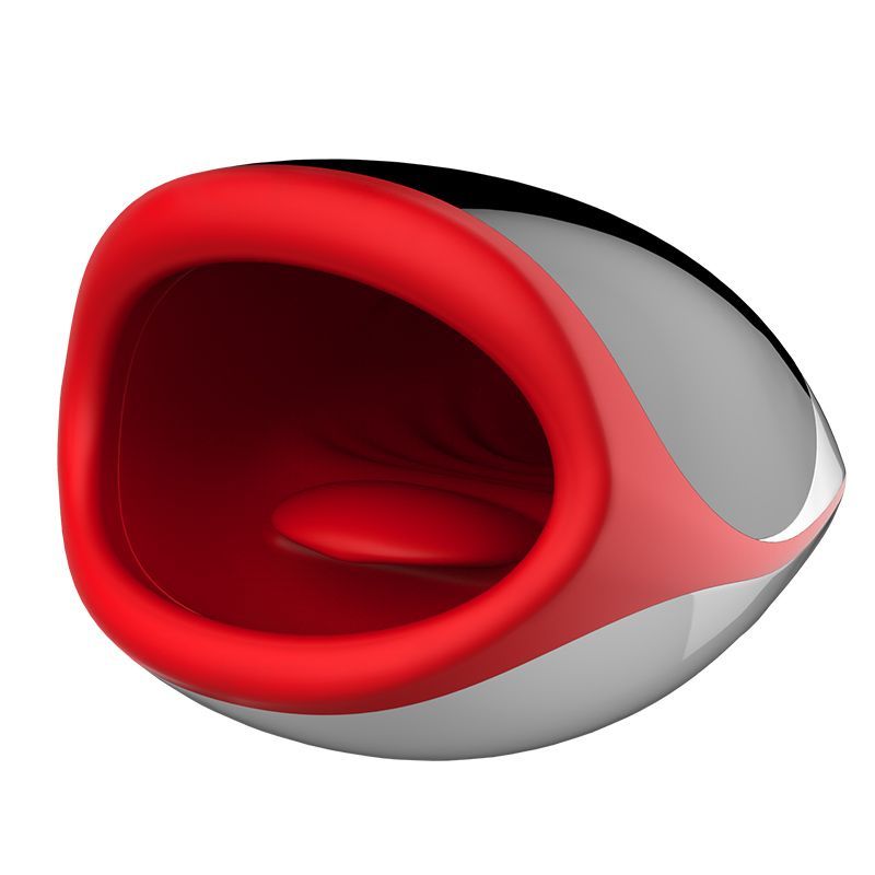 Мастурбатор ротик з язичком Leten Erotic Lips, імітатор мінету, з підігрівом, голосом, 3 мотора