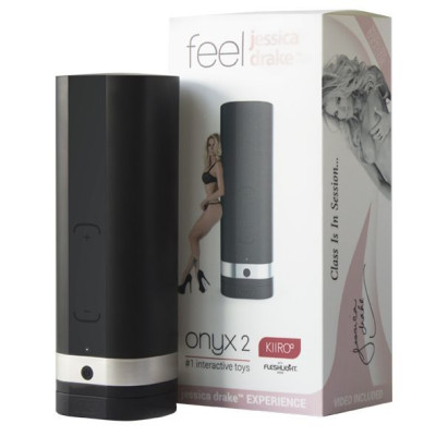 Мастурбатор Kiiroo Onyx 2 Jessica Drake, 10 стискаючих кілець, не треба рухати, теледільдоніка