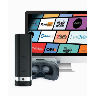 Мастурбатор Kiiroo Onyx 2 Lisa Ann, 10 стискаючих кілець, не треба рухати, теледільдоніка