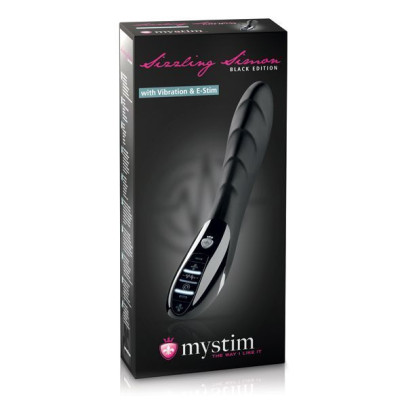 Вібратор з електростимуляцією Mystim Sizzling Simon eStim Black (пом'ята упаковка)