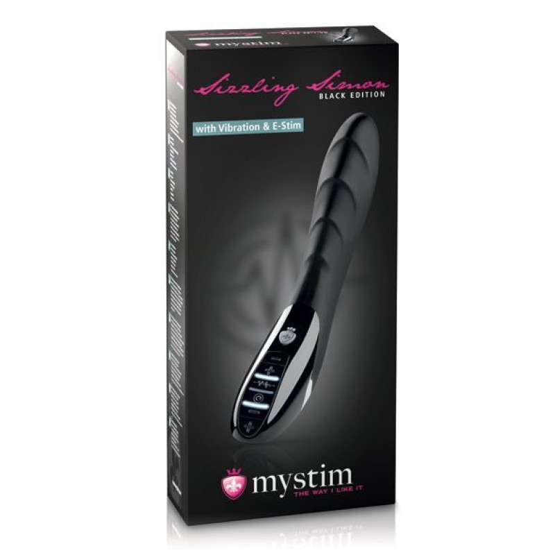 Вібратор з електростимуляцією Mystim Sizzling Simon eStim Black (пом'ята упаковка)