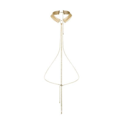 Ланцюжок нашийник Bijoux Indiscrets MAGNIFIQUE Collar - Gold, прикраса для тіла