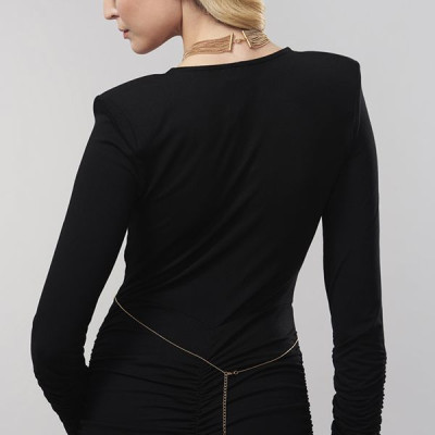 Ланцюжок нашийник Bijoux Indiscrets MAGNIFIQUE Collar - Gold, прикраса для тіла