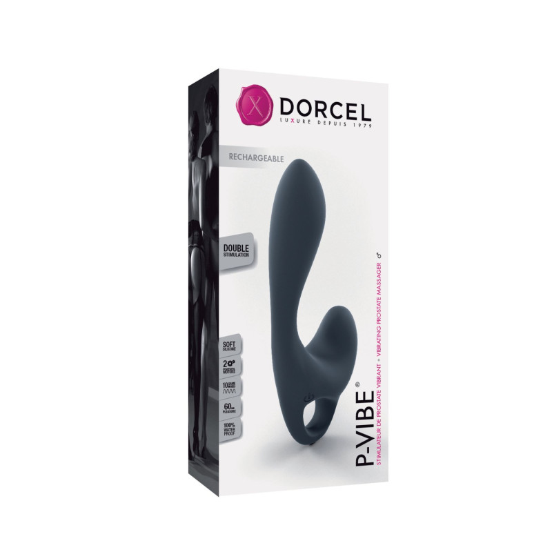 Вібромасажер простати Dorcel P-Vibe два мотора, дуже потужний, водонепроникний, макс діаметр 3,5 см