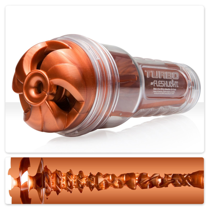 Мастурбатор Fleshlight Turbo Thrust Copper (імітатор мінету)