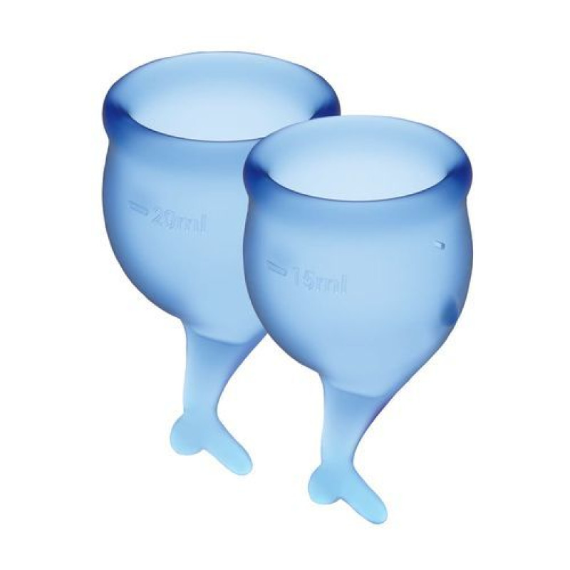 Набір менструальних чаш Satisfyer Feel Secure (dark blue) (пом'ята упаковка)