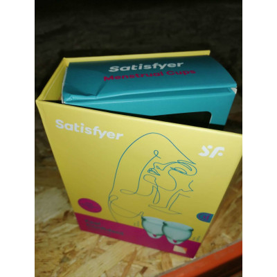 Набір менструальних чаш Satisfyer Feel Confident (light blue) (пом'ята упаковка)