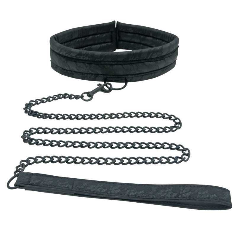 Нашийник з повідцем Sportsheets Midnight Lace Collar and Leash