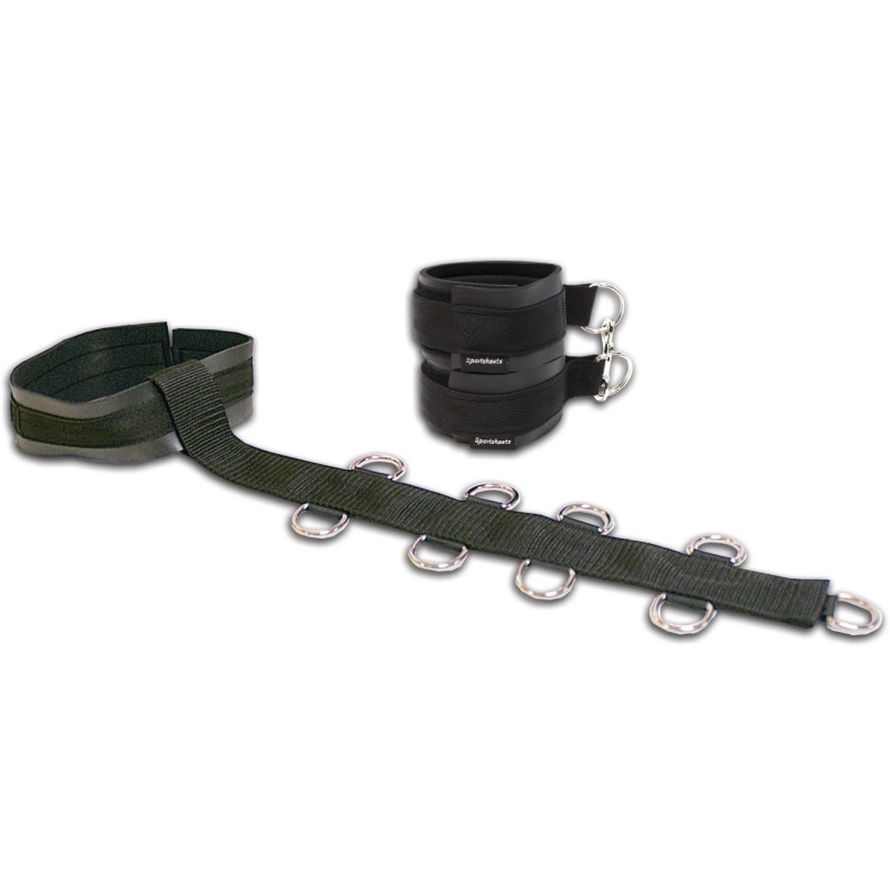 Нашийник з наручниками Sportsheets Neck and Wrist Restraint зі стрічкою для фіксації рук