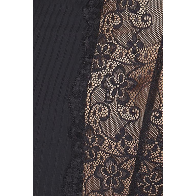 Сорочка приталена з чашечками ZOJA CHEMISE black L/XL - Passion Exclusive, трусики