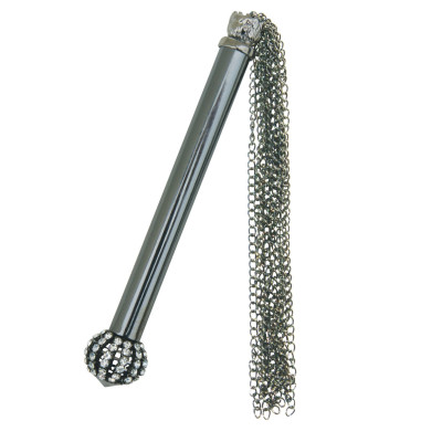 Металевий батіг Sportsheets Midnight Jeweled Chain Tickler