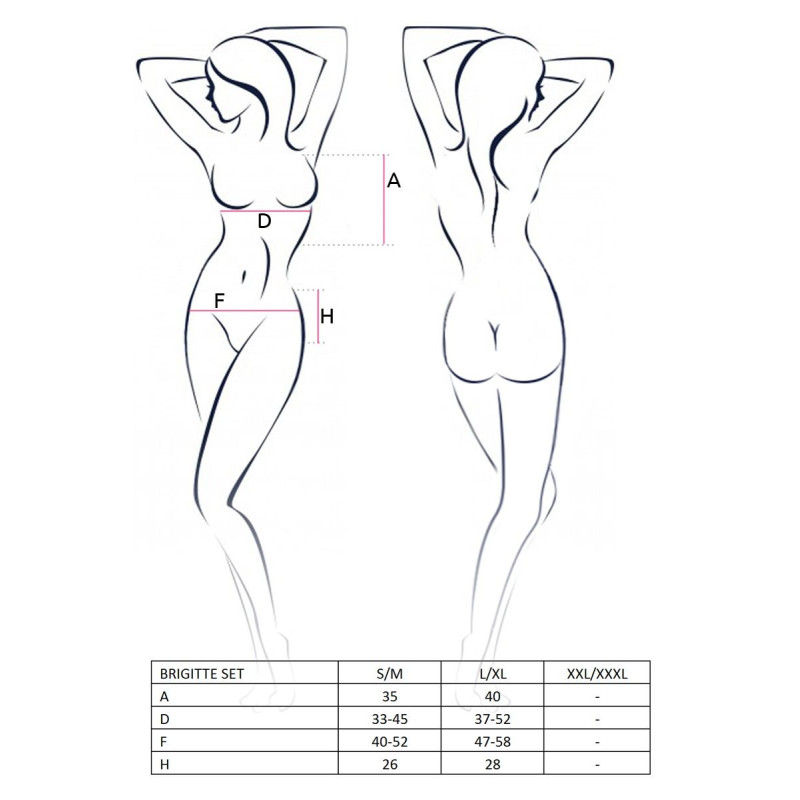 Еротичний костюм стюардеси Passion Erotic Line BRIGITTE SET синій