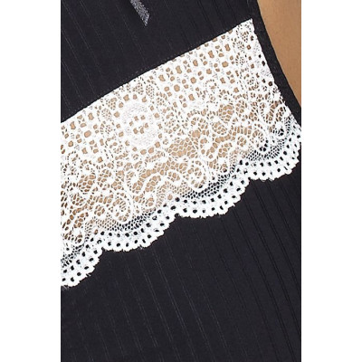 Еротичне боді монокіні CAMILLE BODY black 4XL/5XL - Passion