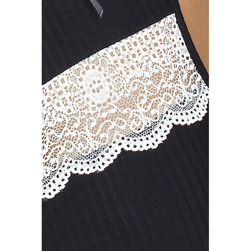 Еротичне боді монокіні CAMILLE BODY black 6XL/7XL - Passion