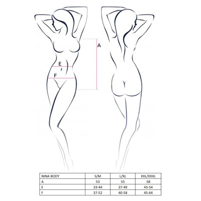 Еротичне боді леопардове NINA BODY L/XL - Passion
