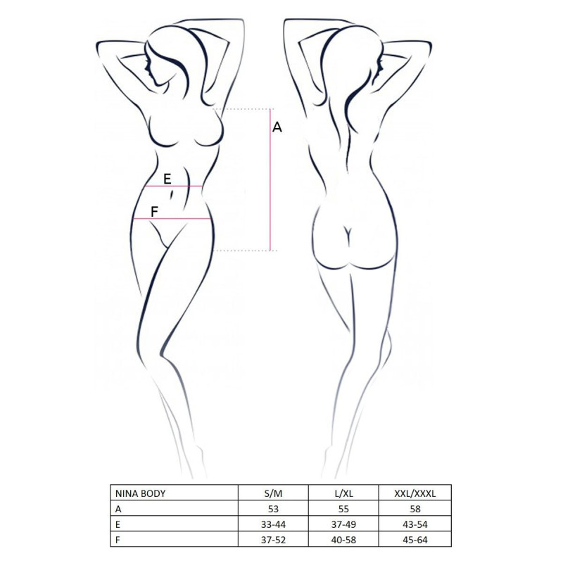 Еротичне боді леопардове NINA BODY L/XL - Passion