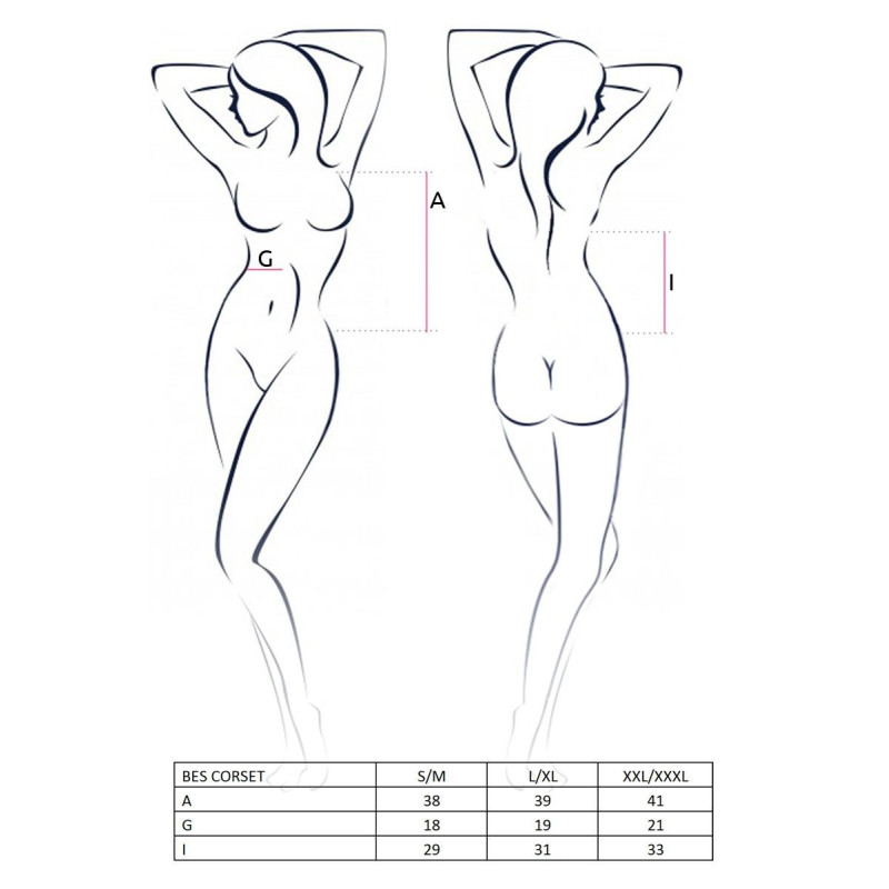Корсет плаття латекс з пажами BES CORSET white S/M - Passion Exclusive, стрінги, шнурівка