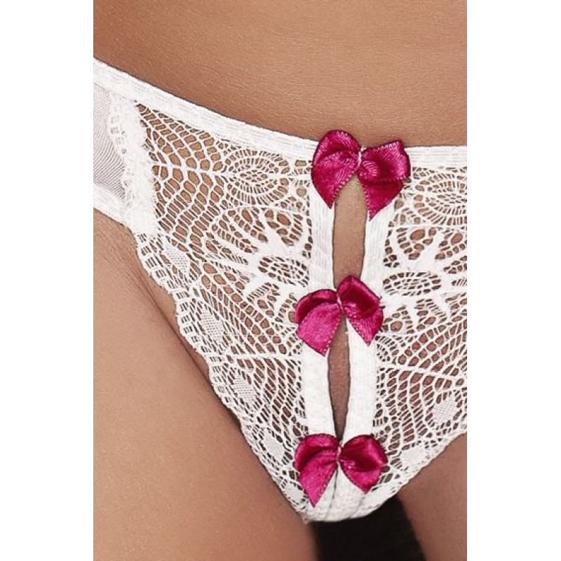 Трусики KINGA THONG white XXL/XXXL - Passion