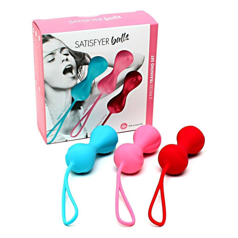Вагінальні кульки Satisfyer Power Balls (3 пари) (пом'ята упаковка)