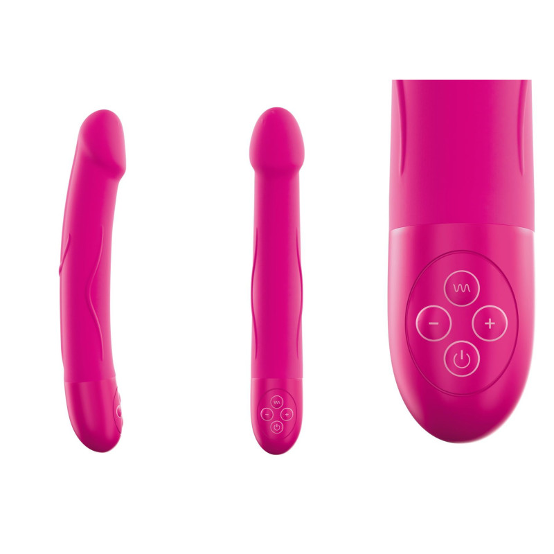 Мега вібратор Dorcel Real Vibration L Magenta з двома моторами