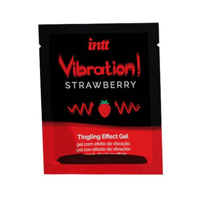 Пробник рідкого вібратора Intt Vibration Полуниця (5 мл)