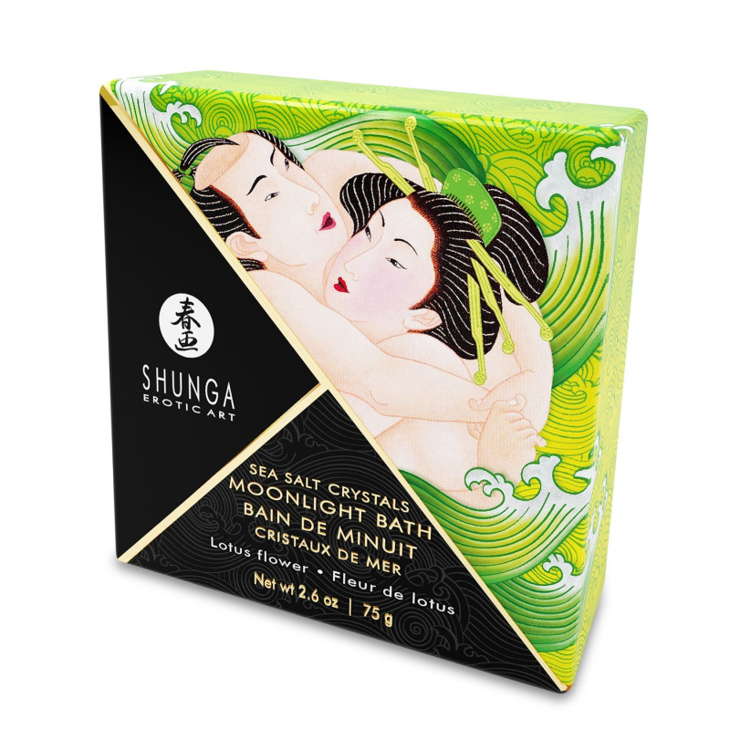 Сіль для ванни Shunga Moonlight Bath - Квітка Лотосу (75 гр), сіль Мертвого моря, аромамасла