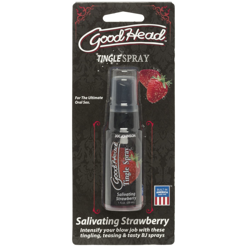 Смаковий спрей для оральних ласк Doc Johnson GoodHead Tingle Spray - Полуниця (29 мл)
