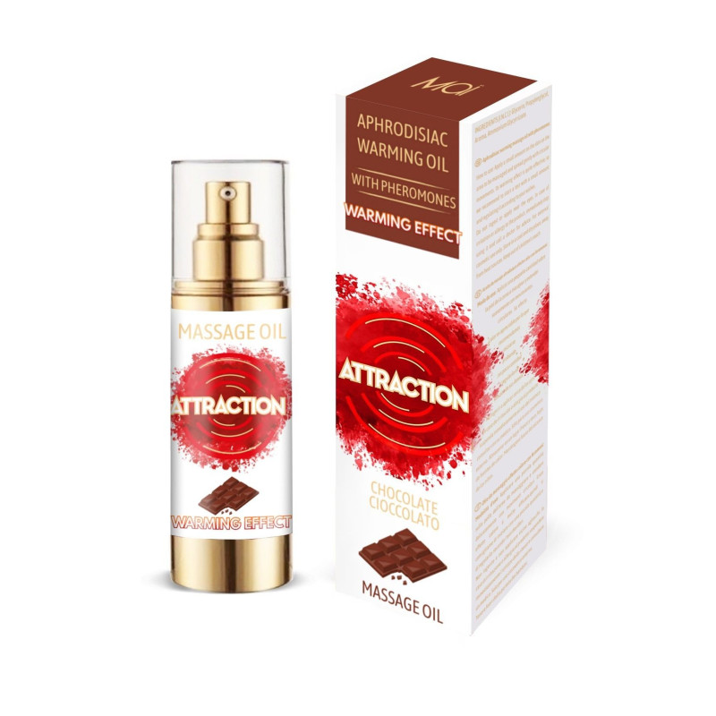 Розігріваюче масажне масло з феромонами MAI PHEROMON MASSAGE OIL - Шоколад (30 мл)