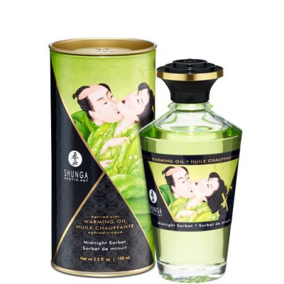 Їстівне розігріваюче масло Shunga Aphrodisiac Warming Oil - Опівнічний сорбет 100 мл Їстівне розігріваюче масло Shunga Aphrodisiac Warming Oil - Опівнічний сорбет 100 мл