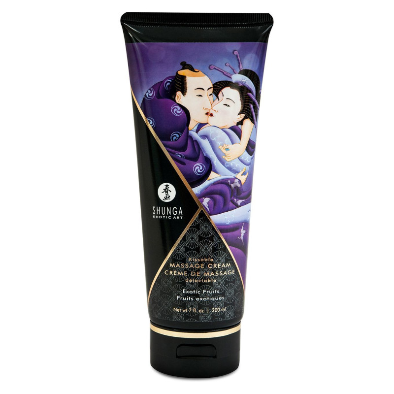Їстівний масажний крем Shunga Kissable Massage Cream - Екзотичні Фрукти (200 мл)