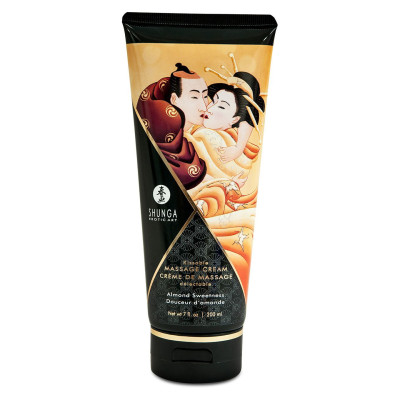 Їстівний масажний крем Shunga Kissable Massage Cream - Солодкий Мигдаль 200 мл