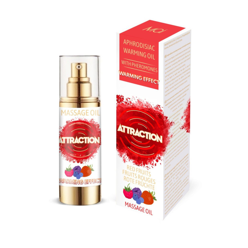 Розігріваюче масажне масло з феромонами MAI PHEROMON MASSAGE OIL - RED FRUITS (30 мл)