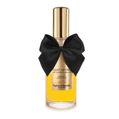 Розігріваюча олія Bijoux Indiscrets Light my Fire - Солона карамель 100 мл