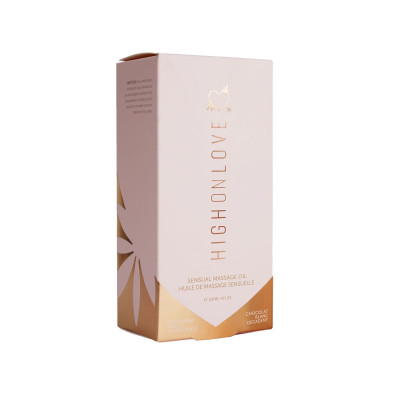 Масажне масло HighOnLove Massage Oil - Decadent White Шоколад (120 мл) з маслом насіння конопель