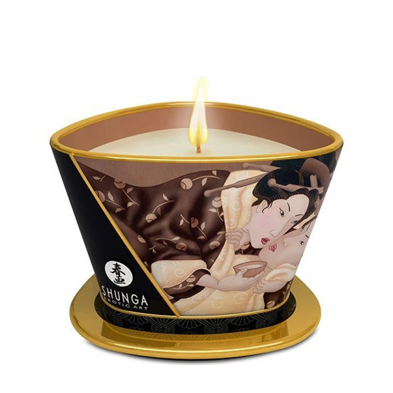 Масажна свічка Shunga Massage Candle - П'янкий шоколад (170 мл) з афродизіаками