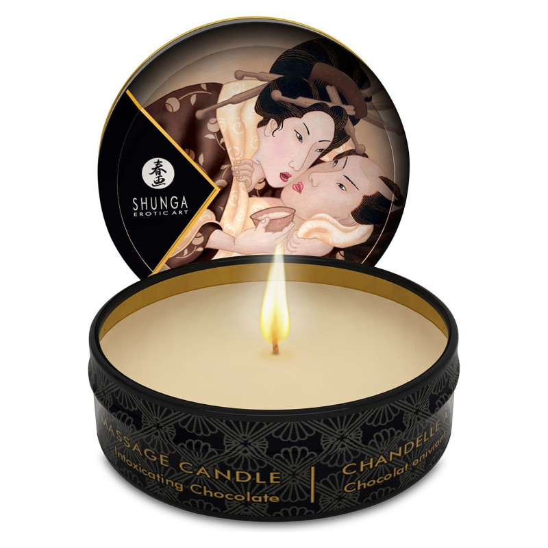 Масажна свічка Shunga Mini Massage Candle - П'янкий шоколад (30 мл) з афродизіаками