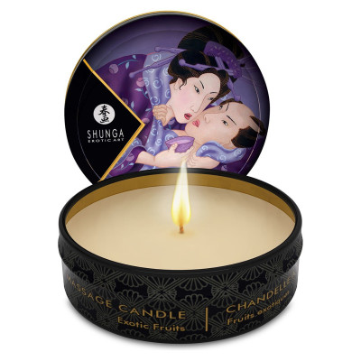 Масажна свічка Shunga Mini Massage Candle - Екзотичні Фрукт (30 мл) з афродизіаками