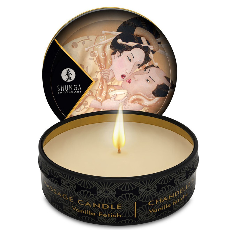 Масажна свічка Shunga Mini Massage Candle - Ваніль (30 мл) з афродизіаками