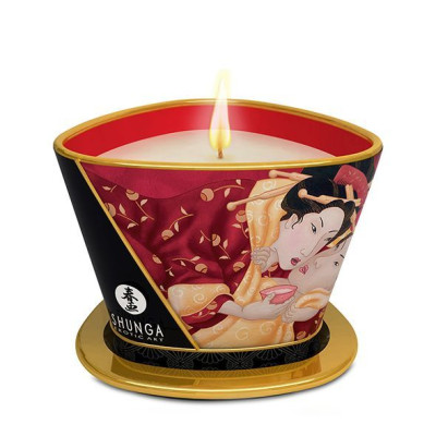 Масажна свічка Shunga Massage Candle - Полуничне шампанське 170 мл Масажна свічка Shunga Massage Candle - Полуничне шампанське 170 мл