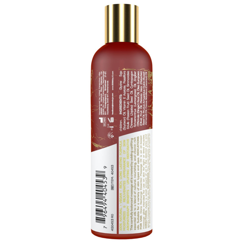 Натуральне масажне масло DONA Recharge - Lemongrass & Gingerl 120 мл (термін придатності до 11.21)