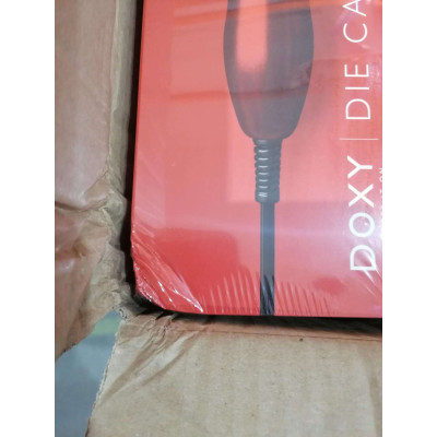 Вібромасажер DOXY Die Cast Red (пом'ята упаковка), дуже потужний, 220В