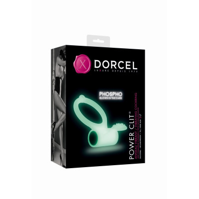 Ерекційне кільце Dorcel Power Clit White PHOSPHO (пом'ята упаковка)