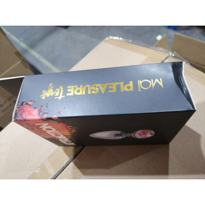 Металлическая анальная пробка с розовым кристаллом MAI Attraction Toys №72 (мятая упаковка)