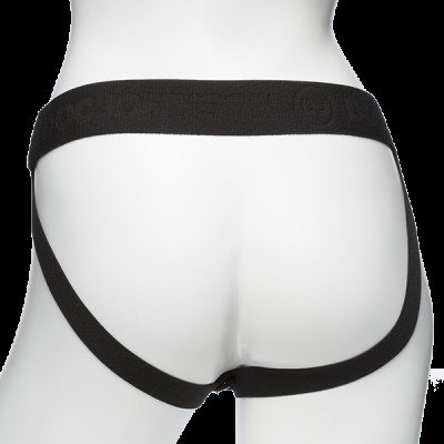 Набір для страпона з вібрацією Doc Johnson Body Extensions - BE Naughty - Black (пом'ята упаковка)