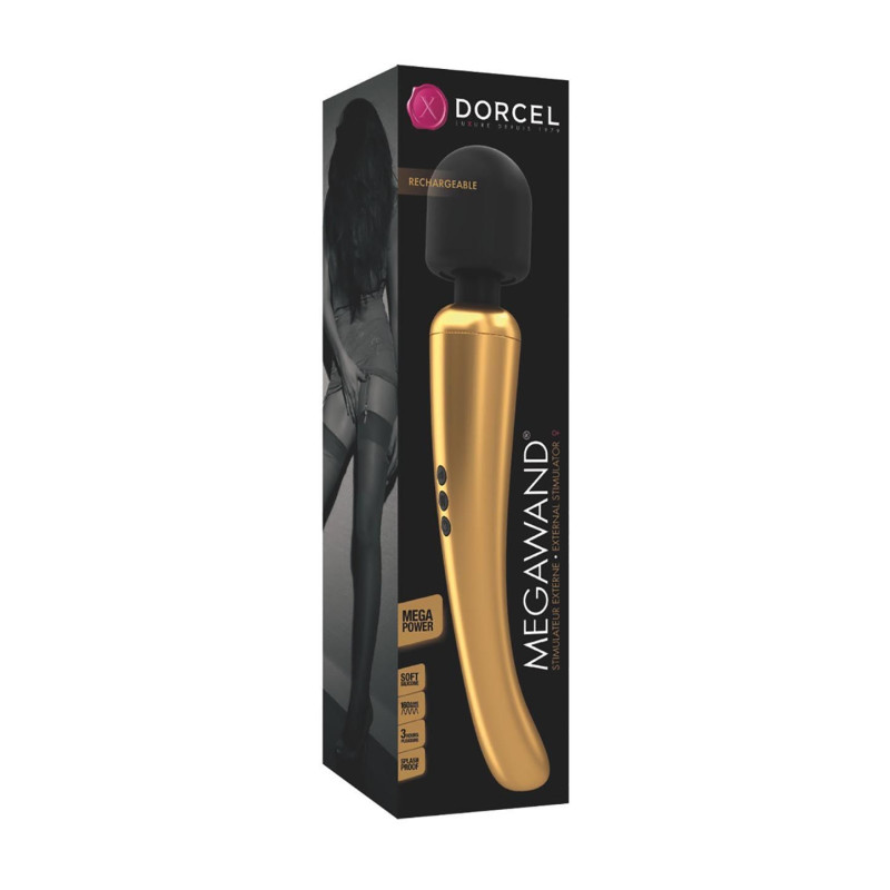 Потужний вібромасажер Dorcel MEGAWAND Gold (м'ята упаковка)