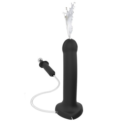 Кінчаючий фалоімітатор Strap-On-Me Dildo Cum Black (м'ята упаковка)