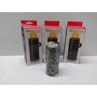 БДСМ свічка низькотемпературна Fetish Tentation SM Low Temperature Candle Black (підмокша упаковка)