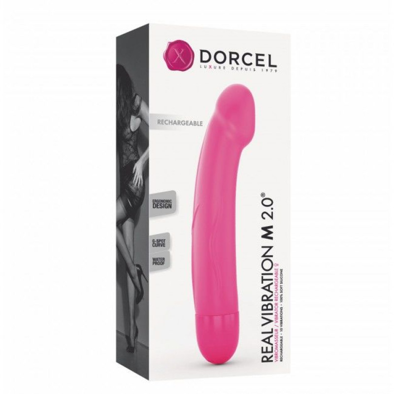 Вібратор Dorcel Real Vibration M Magenta 2.0 (м'ята упаковка)