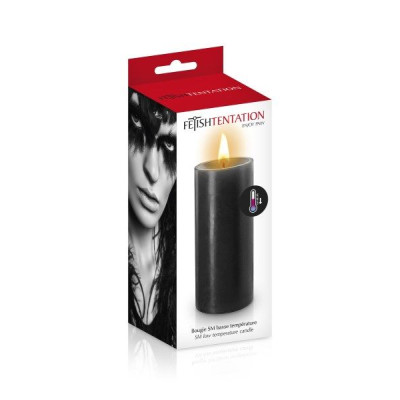БДСМ свічка низькотемпературна Fetish Tentation SM Low Temperature Candle Black (підмокша упаковка)
